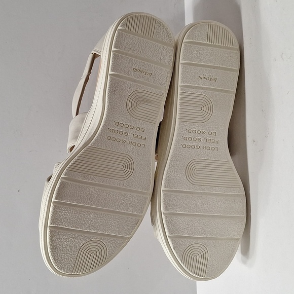 Dr Scholl's Cream Time Off Fun Padded Insole Strappy Comfort Wedge Sandal 7.5 - Picture 12 of 15